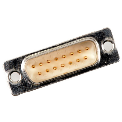 FCT from Molex 172704 15 Way D-sub Connector Socket, 2.84mm Pitch