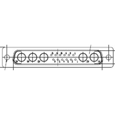 FCT from Molex 172704 12 Way Panel Mount D-sub Connector Plug, 2.84mm Pitch