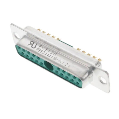 FCT from Molex 173107 15 Way Cable Mount D-sub Connector Socket, with Screw