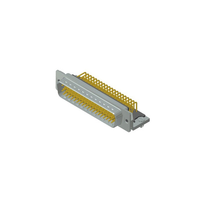 CONEC 78 Way Right Angle Through Hole D-sub Connector Plug, 2.41mm Pitch, with Threaded Insert