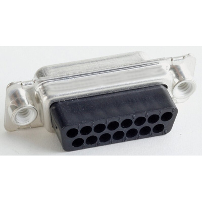 CONEC 50 Way Through Hole D-sub Connector Plug, with Mounting Hole