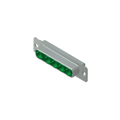 CONEC 5 Way Through Hole D-sub Connector Socket, with Mounting Hole