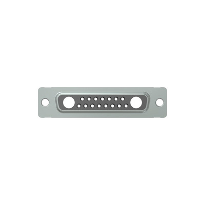 CONEC 17 Way Through Hole D-sub Connector Socket, with Mounting Hole