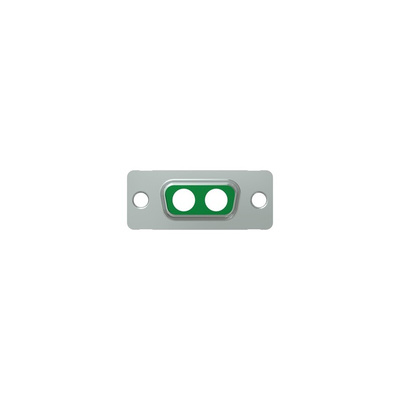 CONEC 2 Way Through Hole D-sub Connector Socket, with Mounting Hole