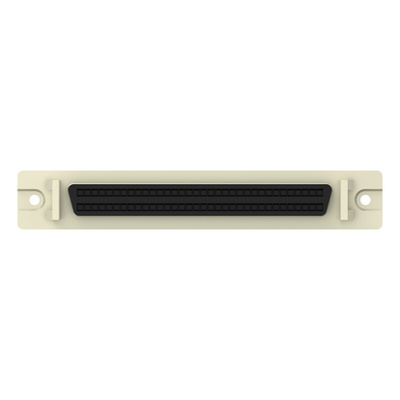 5786155 68 Way Vertical Board Mount PCB D-sub Connector Receptacle, 1.27mm Pitch, with Through Hole - Press-Fit,