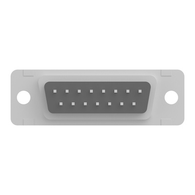 TE Connectivity 5745185 15 Way Vertical Board Mount D-sub Connector Receptacle, 2.74mm Pitch