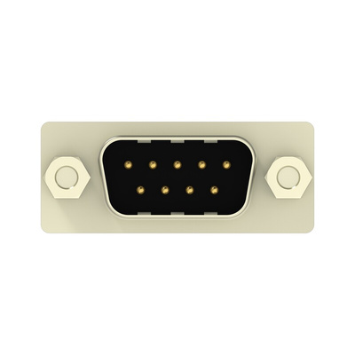 TE Connectivity 2301826 9 Way Vertical Board Mount D-sub Connector Plug, 2.77mm Pitch
