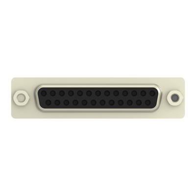 TE Connectivity 2301841 25 Way Vertical Board Mount D-sub Connector Receptacle, 2.77mm Pitch