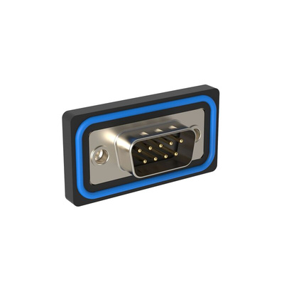 Amphenol Communications Solutions ED 9 Way PCB Mount, Through Hole D-sub Connector Plug, 2.77mm Pitch