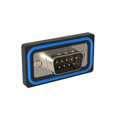 Amphenol Communications Solutions ED 9 Way Right Angle PCB Mount, Through Hole D-sub Connector Plug, 2.77mm Pitch