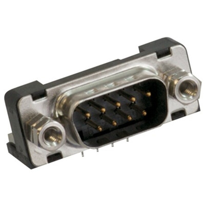 JAE 9 Way Right Angle Through Hole D-sub Connector Plug