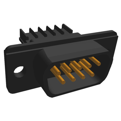 TE Connectivity Amplimite HDE-20 9 Way Cable Mount D-sub Connector Plug