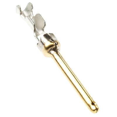 Amphenol ICC, 8656 Series, Male Crimp Crimp Pin Connector, Gold Pin, 28 → 24 AWG