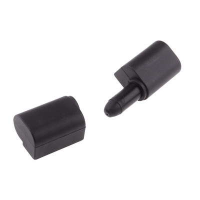 RS PRO Matte Thermoplastic Removable Hinge Screw, 62mm x 22mm x 17mm