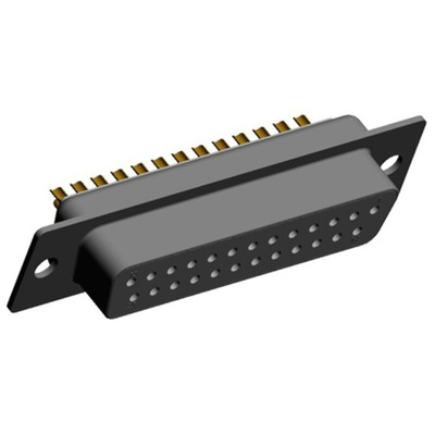 Norcomp 772, SEAL-D 25 Way Cable Mount D-sub Connector Socket, 2.769mm Pitch