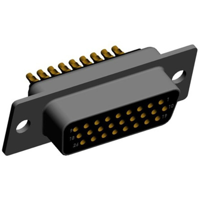 Norcomp 780, SEAL-D 26 Way Plug-In Mount D-sub Connector Socket, 2.286mm Pitch