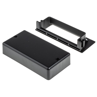 RS PRO Black Plastic Concealed Fixings Drawer Handle, 124mm
