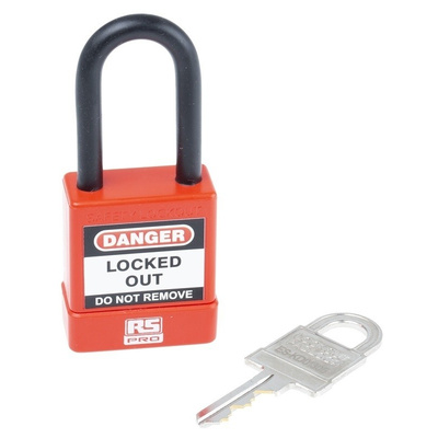 RS PRO 1 Lock 6mm Shackle Safety Lockout