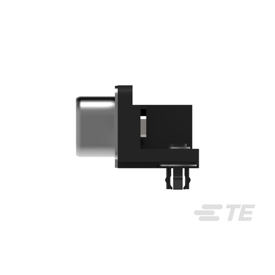 TE Connectivity 37 Way Right Angle Through Hole D-sub Connector Plug