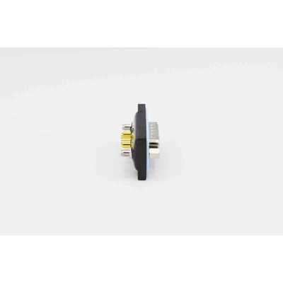 Norcomp CDFS 7 Way Panel Mount Solder D-sub Connector Socket, 2.77mm Pitch, with 4-40 Screw Locks