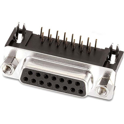 Wurth Elektronik WR 618 9 Way Angled D-sub Connector Socket, 2.77 Pitch, with 4-40 Screw Locks