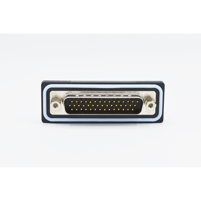 Norcomp HDF 44 Way Vertical Solder D-sub Connector Plug, 2.29mm Pitch, with 4-40 Screw Locks