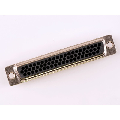 FCT from Molex 173113 62 Way Panel Mount D-sub Connector Socket, 1.98mm Pitch, with 4-40 Screw Locks