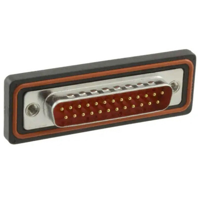 FCT from Molex 172704 25 Way Panel Mount D-sub Connector Plug, 2.84mm Pitch, with 4-40 Screw Locks