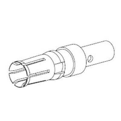 FCT from Molex, 172704 Series, Female Crimp D-sub Connector Contact, Gold over Nickel, 14 → 12 AWG