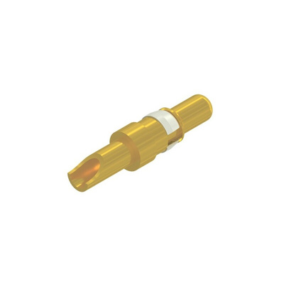 CONEC size 3.6mm Male Solder Cup D-Sub Connector Power Contact, Gold Flash over Nickel Power, 14 → 12 AWG