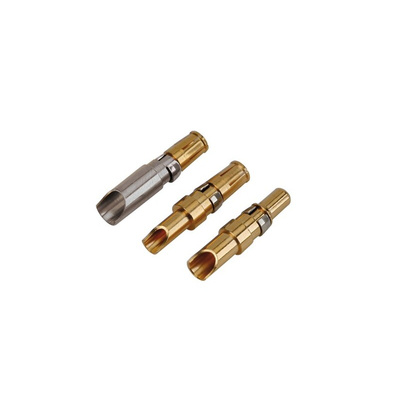 CONEC size 3.6mm Male Solder Cup D-Sub Connector Power Contact, Gold over Nickel Power, 8 → 10 AWG