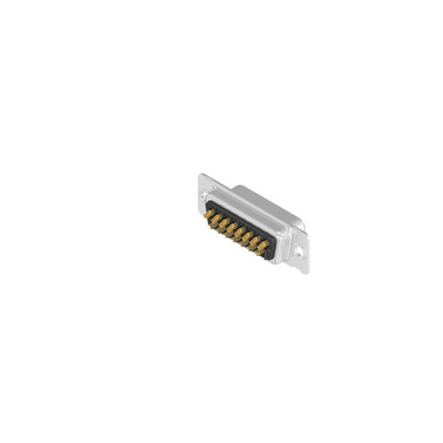 CONEC 15 Way Through Hole D-sub Connector Socket, with Mounting Hole