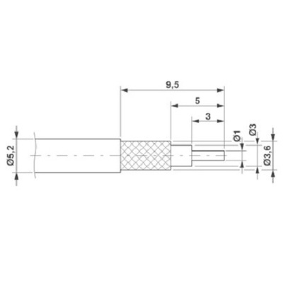 Phoenix Contact, VS-ST-KX-50-RG58 Series, Female Solder Cup D-Sub Connector Coaxial Contact, Gold Plated, 18 AWG