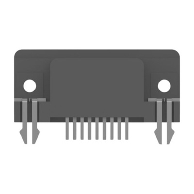 2301844 9 Way Right Angle Board Mount PCB D-sub Connector Receptacle, 2.77mm Pitch, with Boardlock