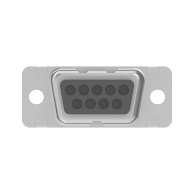9 Way Wire D-sub Connector Plug, with Cable Mount
