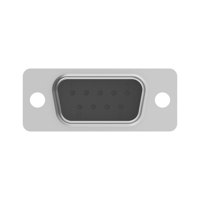 9 Way Wire D-sub Connector Plug, with Cable Mount