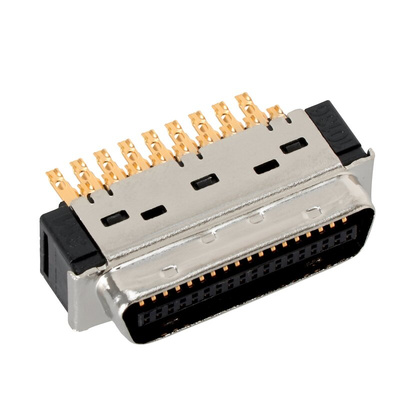 101 36 Way Wire Mount D-sub Connector Plug, 1.27 mm, 2.54 mm Pitch