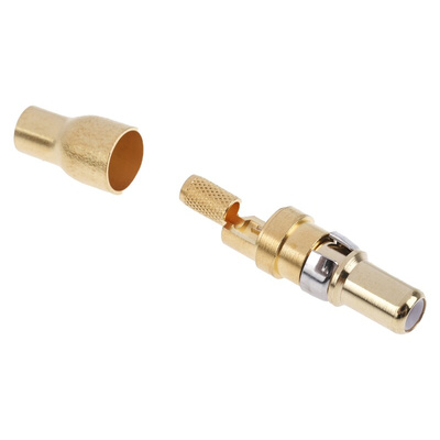 RS PRO Male Solder D-Sub Connector Coaxial Contact, Gold over Nickel Coaxial