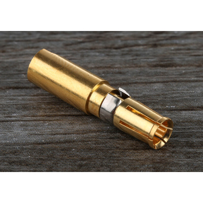RS PRO Female Solder D-Sub Connector Power Contact, Gold over Nickel Power, 12 → 8 AWG