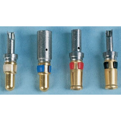 Amphenol FCI, DW Series, Male Solder D-Sub Connector Power Contact, Gold over Nickel Power, 14 AWG