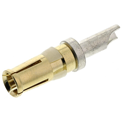 Amphenol ICC, DW Series, Female Solder D-Sub Connector Power Contact, Gold over Nickel Power, 14 AWG