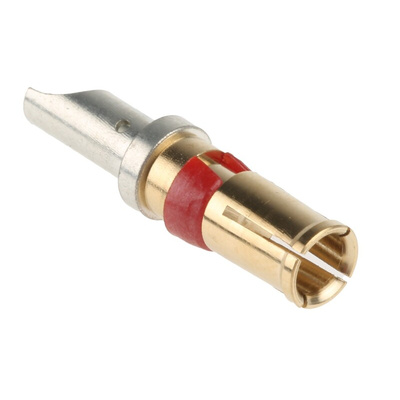 Amphenol ICC, DW Series, Female Solder D-Sub Connector Power Contact, Gold over Nickel Power, 12 AWG