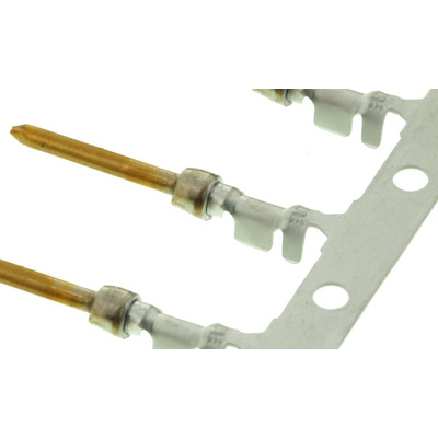 TE Connectivity, AMPLIMITE HD-20 Series, size 20 Male Crimp D-sub Connector Contact, Gold over Nickel, 24 → 20