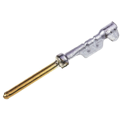 HARTING, D-Sub High Density Series, Male Crimp D-sub Connector Contact, Gold, 26 → 24 AWG