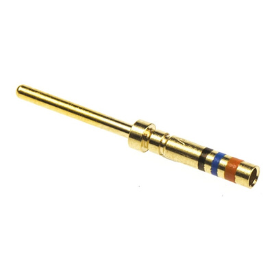 TE Connectivity, AMPLIMITE 90 Series Series, size 22 Male Crimp D-sub Connector Contact, Gold over Nickel Signal, 28