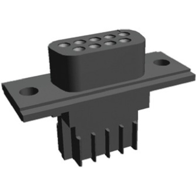 TE Connectivity Amplimite HDE-20 9 Way Cable Mount D-sub Connector Socket, 2.74mm Pitch