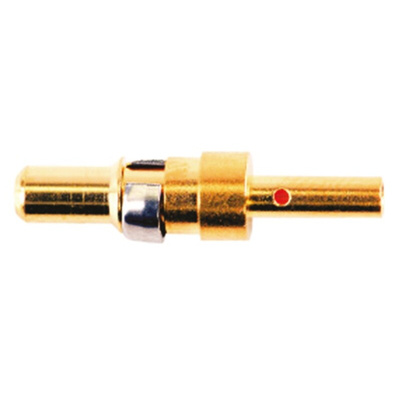 FCT from Molex, FMP Series, Male Crimp D-Sub Connector Power Contact, Gold over Nickel Pin, 12 → 10 AWG
