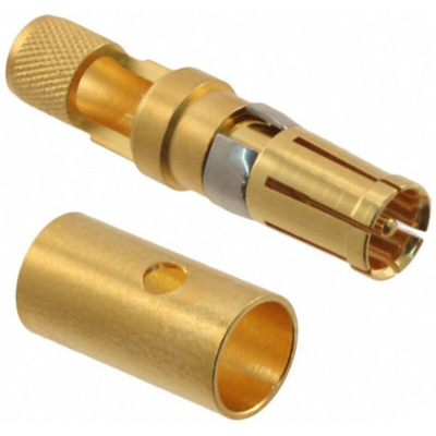 Harting, D-Sub Mixed Series, Female Crimp, Solder D-Sub Connector Coaxial Contact, Gold Coaxial