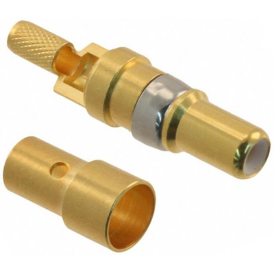 HARTING, D-Sub Mixed Series, Male Crimp, Solder D-Sub Connector Coaxial Contact, Gold Coaxial