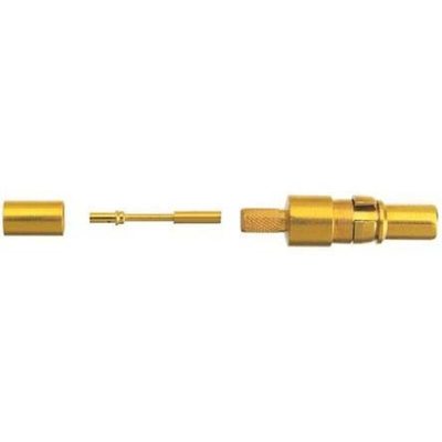Harting, D-Sub Mixed Series, Male Crimp, Solder D-Sub Connector Coaxial Contact, Gold Coaxial